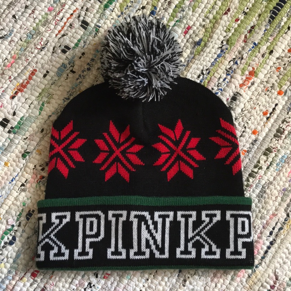 VS Pink beanie